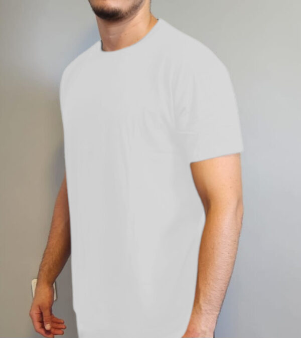 חולצה לבנה חלקה - 100% טריקו
