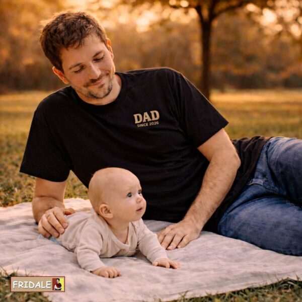 חולצת אבא חדש Since 2026 – מתנה מקורית ללידה ראשונה