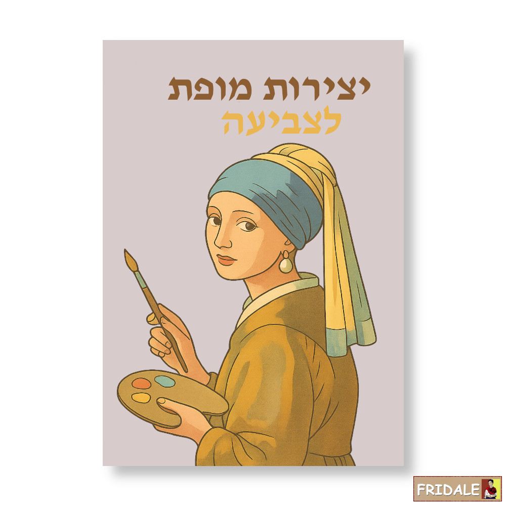 יצירות מופת לצביעה - ספר צביעה עם ציורים מפורסמים