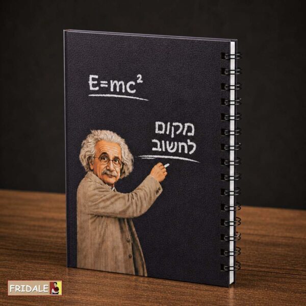מחברת ספירלה בעיצוב אלברט איינשטיין – השראה, יצירתיות וסטייל אלגנטי