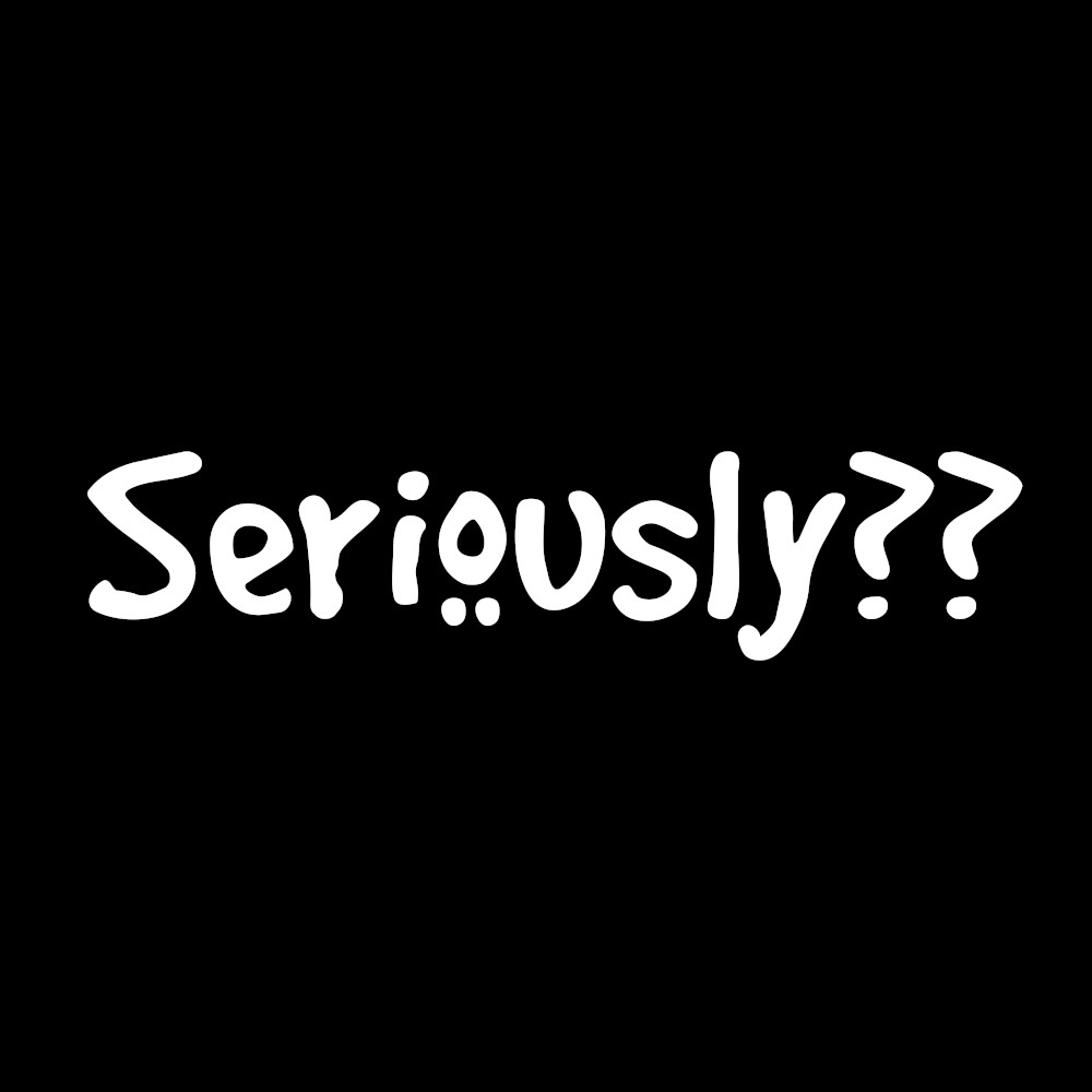חולצת seriously שחורה - ברצינות