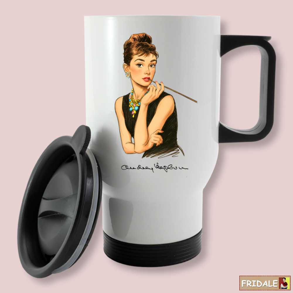 ספל נירוסטה טרמי בעיצוב אודרי הפבורן