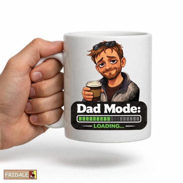 ספל מתנה לאבא צעיר – Dad Mode Loading | מתנה אישית לאבא טרי