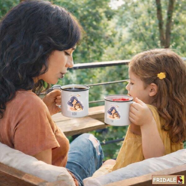 סט ספלי אמא ואני - זוג ספלי אמייל