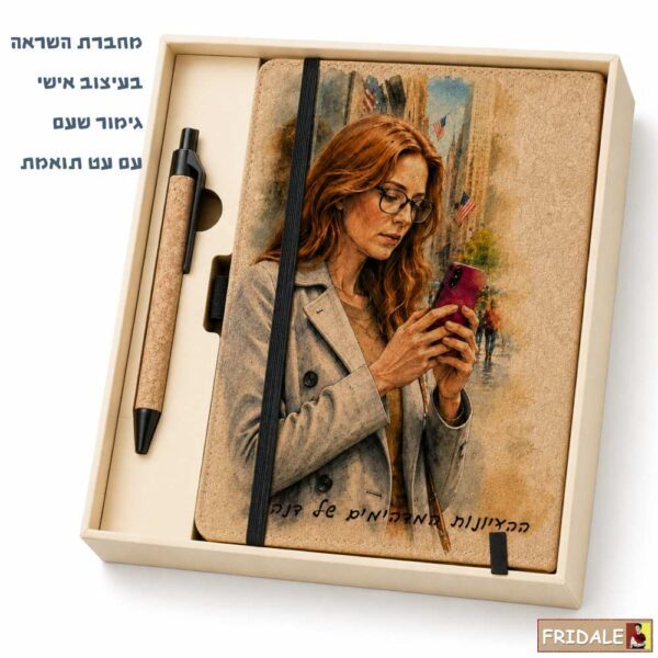 מחברת השראה אישית עם עט ומארז – בעיצוב אישי
